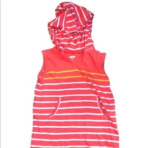 Old Navy 5 bathing suit cover up pocket hood